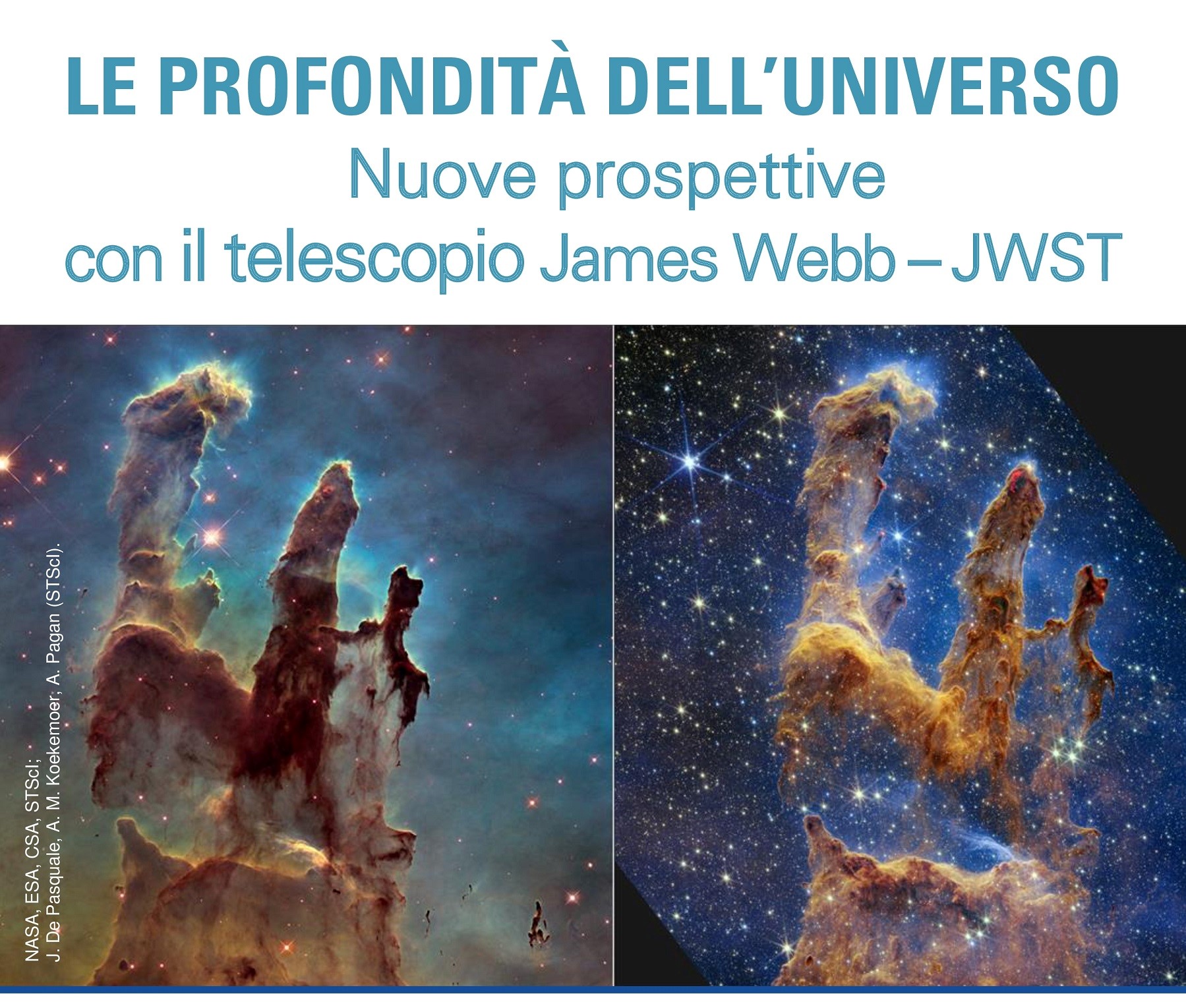 Locandina incontro Universo JWST 03-03-2023 foto